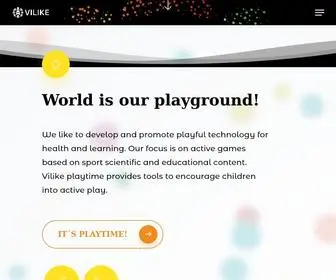 Vilike.fi(Playful technology for health and education) Screenshot