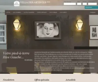 Villa-Artistes.com(Hotel A La Villa des Artistes) Screenshot