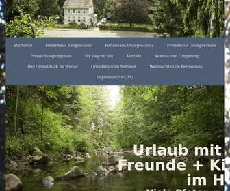 Villa-Familienglueck.de(Urlaub mit Hund im Harz) Screenshot