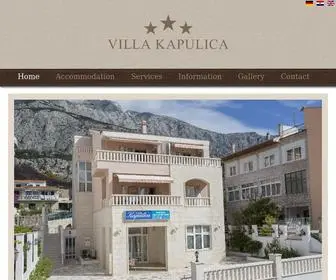 Villa-Kapulica.com(Villa Kapulica Tucepi) Screenshot