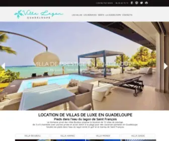 Villa-Lagon-Guadeloupe.com(Location de villas de luxe en Guadeloupe à Saint) Screenshot