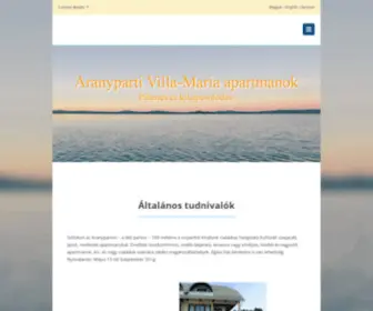 Villa-Maria.hu(Aranyparti Villa) Screenshot