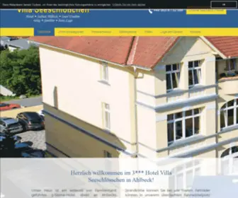 Villa-Seeschloesschen.de(Seeschlößchen) Screenshot