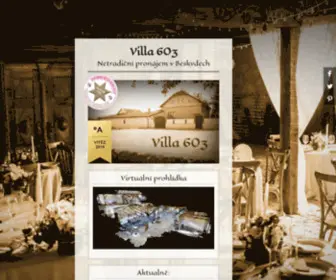 Villa603.cz(Luxusní pronájem Beskydy) Screenshot