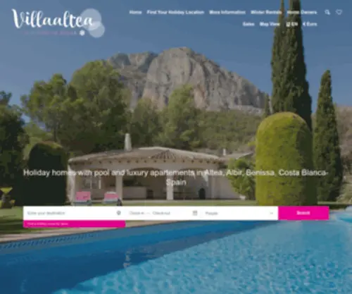 Villaaltea.com(Holiday homes with pool) Screenshot