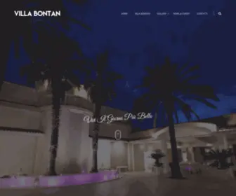 Villabontan.it(Villa Bontan) Screenshot