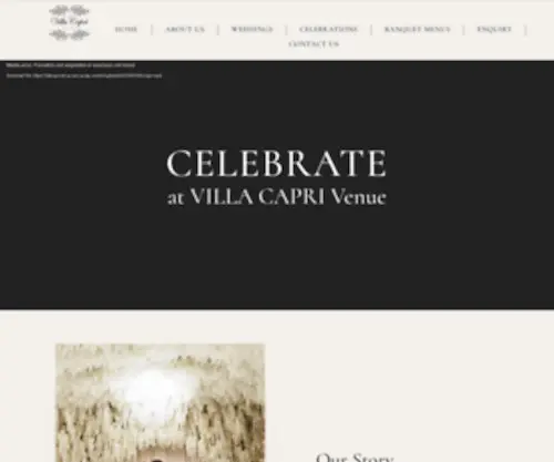 Villacaprireception.com.au(Villa Capri Reception) Screenshot