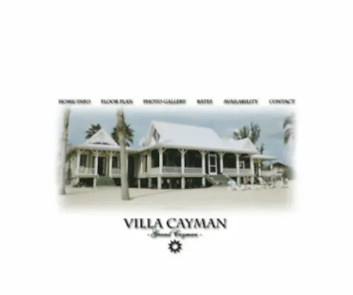 Villacayman.com(Grand Cayman Island) Screenshot