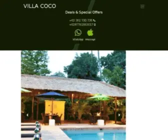 Villacoco.com(Seminyak Villas Bali) Screenshot
