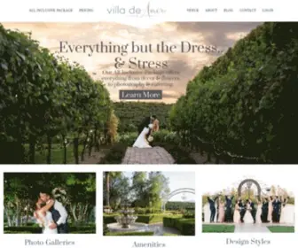 Villadeamore.com(Best Outdoor Vineyard Wedding Venue in Temecula Southen California) Screenshot