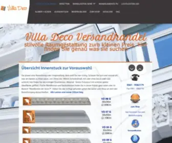 Villadeco-Versandhandel.de(Stuckleisten Wandleisten Zierleisten Stuck Styropor) Screenshot