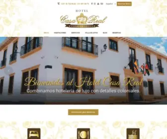 Villadeleyvahotelcr.com(Hotel Casa Real en Villa de Leyva) Screenshot