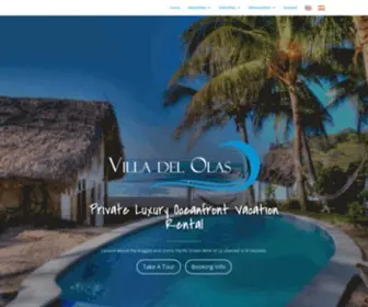Villadelolas.com(Vacation Rental El Salvador) Screenshot