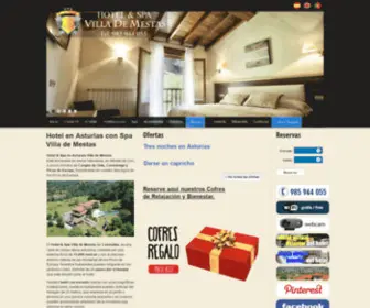 Villademestas.com(Hotel en Asturias) Screenshot