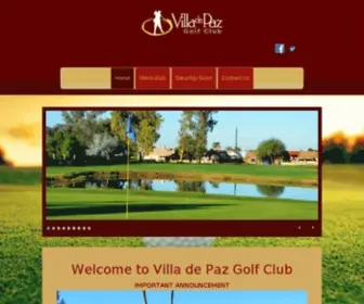 Villadepazgolf.com(Phoenix, AZ) Screenshot