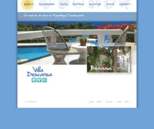 Villadescansa.com(Villa à louer en République Dominicaine) Screenshot