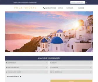 Villafinders.com(Villa Finders) Screenshot