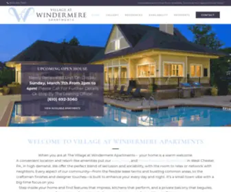 Villageatwindermere.com(Modern Apartments in West Chester) Screenshot