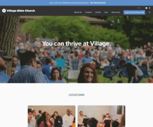 Villagebible.org(Village Bible Church) Screenshot