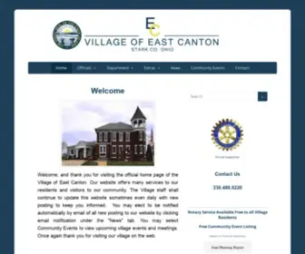 Villageeastcanton.net(Village of East Canton) Screenshot