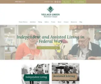 Villagegreenretirement.com(Senior Living in Federal Way) Screenshot