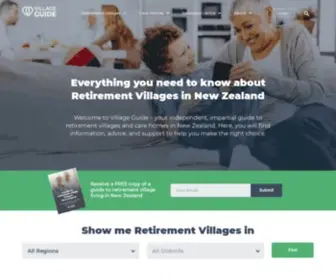 Villageguide.co.nz(Online New Zealand Retirement Village and Rest Home Directory) Screenshot