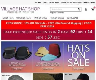 Villagehatshop.com(Hats and Caps) Screenshot