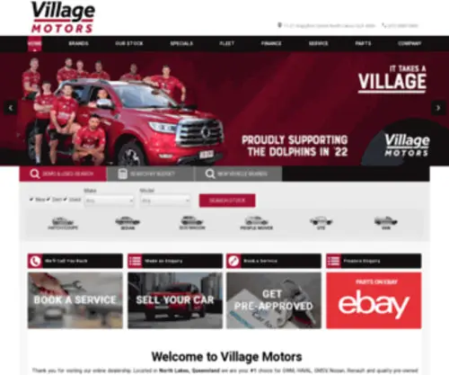 Villagemotors.com.au(New, Demo and Used Cars for sale) Screenshot