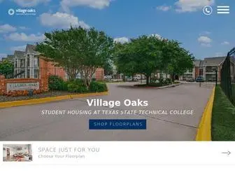 Villageoakststc.com(Village Oaks TSTC is a student apartment community in Waco) Screenshot