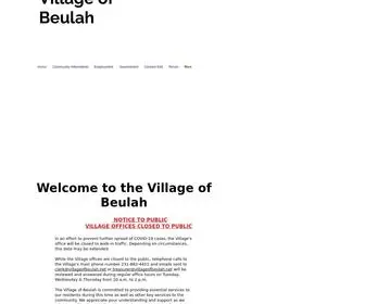 Villageofbeulah.net(Mysite) Screenshot