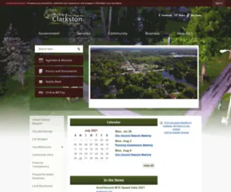 Villageofclarkston.org(Village of Clarkston) Screenshot