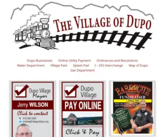 Villageofdupo.org(Village of Dupo IL) Screenshot