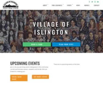 Villageofislington.com(Village of Islington Business Improvement Area) Screenshot