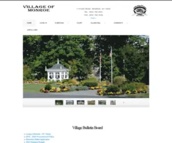 Villageofmonroe.org(Village of Monroe) Screenshot