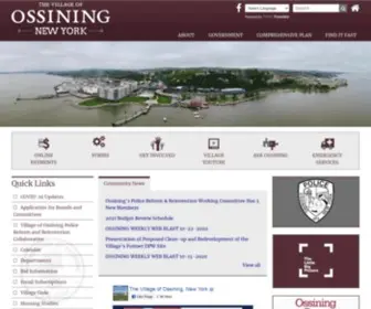 Villageofossining.org(Ossining NY) Screenshot