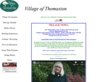 Villageofthomaston.org(Village of Thomaston) Screenshot