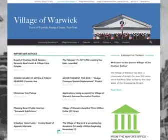 Villageofwarwick.org(Village of Warwick) Screenshot