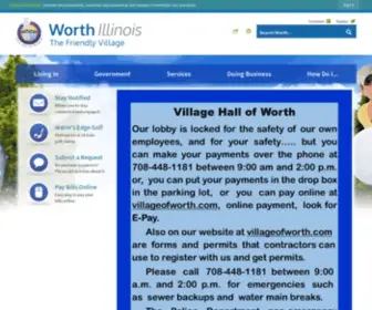 Villageofworth.com(Worth, IL) Screenshot