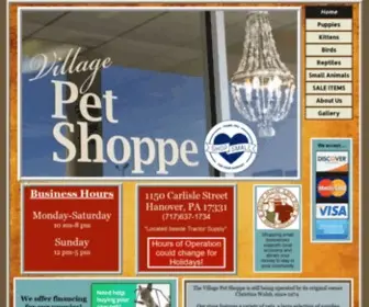 Villagepetshoppe.com(The Village Pet Shoppe) Screenshot