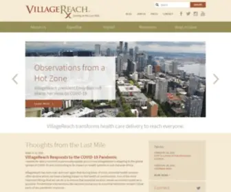 Villagereach.org(Where technology) Screenshot