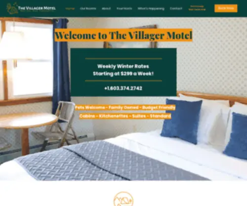 Villagermotel.com(The Villager Motel) Screenshot