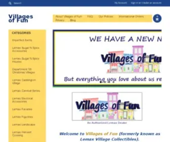 Villagesoffun.com(Villages of Fun (formerly known as Lemax Village Collectibles)) Screenshot