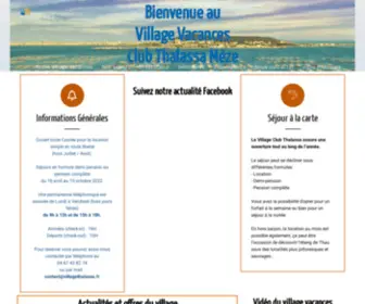 Villagethalassa.fr(Village Club Thalassa) Screenshot