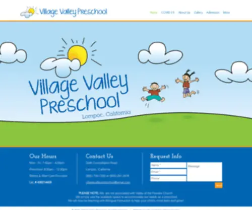Villagevalleypreschool.com(Village Valley Preschool) Screenshot
