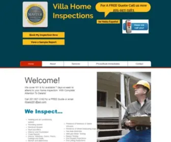 Villahomeinspections.com(Bergen County's #1 Certified NJ Home Inspection Company) Screenshot