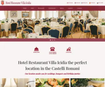 Villaicidia.it(Ristorante Villa Icidia Castelli Romani Matrimoni Banchetti) Screenshot