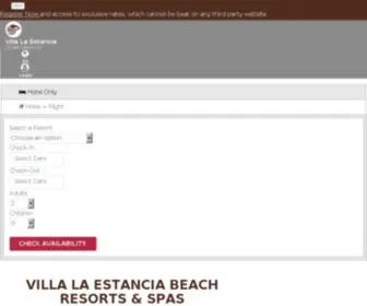 Villalaestancia.com(Villa La Estancia Beach Resorts & Spas) Screenshot