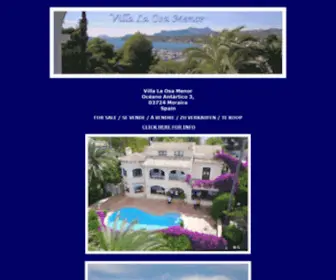 Villalaosamenor.com(Luxury seafront holiday villa La Osa Menor) Screenshot