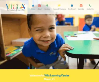 Villalearningcenter.net(Preschool in Miami) Screenshot