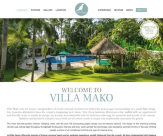 Villamako.com(Villa Mako) Screenshot